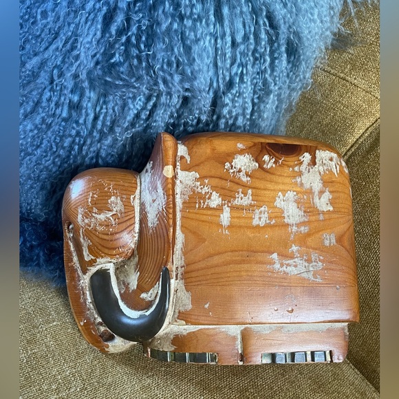 Vintage Boho Carved Wood and Brass
Elephant  beautiful unique piece (best offer) - Picture 6 of 11